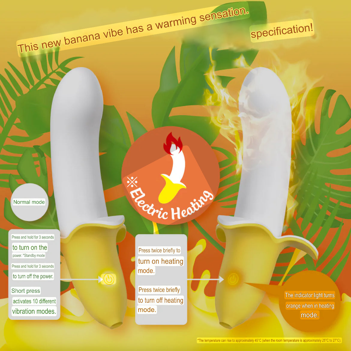 WILDONE JAPAN Heated Banana G-Spot Vibrator (Preorder)