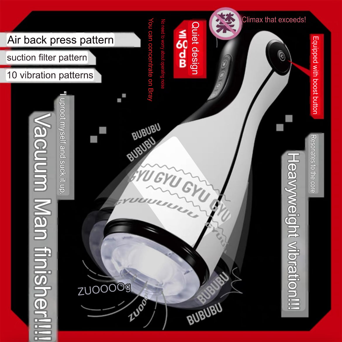 HATOPLA SHIME TUKE Premium Vacuum Stroker (Preorder)