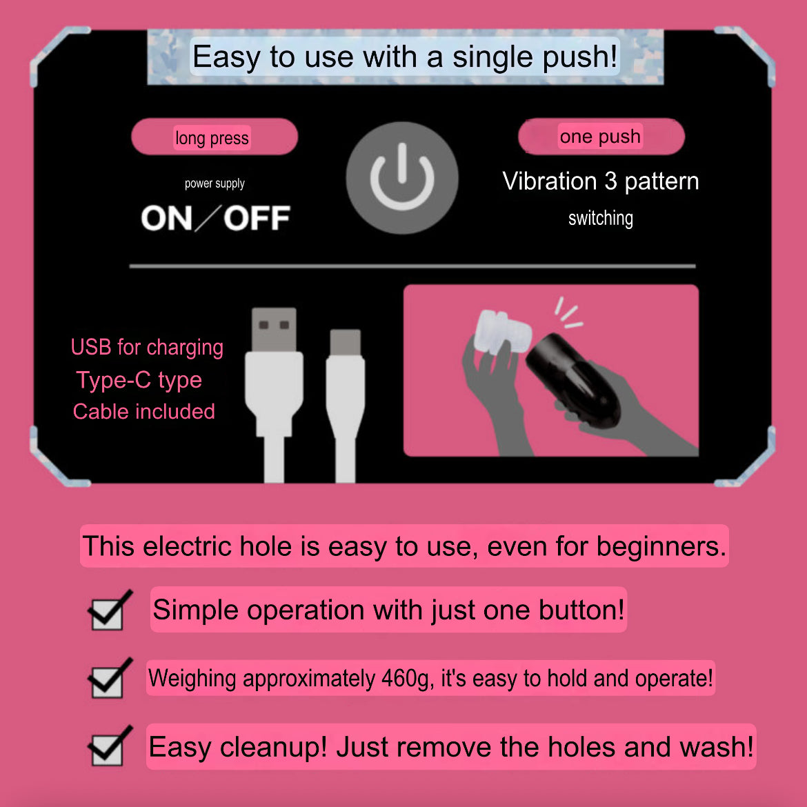 HATOPLA Super Vibration Hole Premium Automatic Vibration Stroker (Preorder)