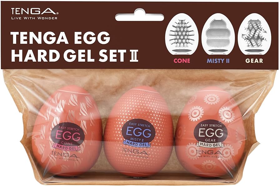 Japan Tenga Egg Hard Gel Set 3pc (Preorder)